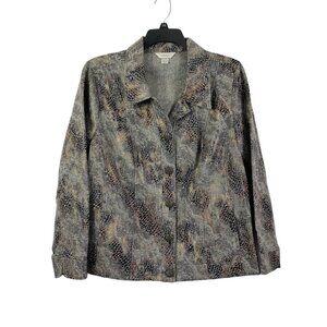 CJ Banks Women's Animal Print Jacket